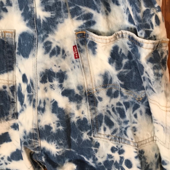 Levi’s Denim Shortalls Indigo Earthy Overdye NWT - Picture 9 of 14